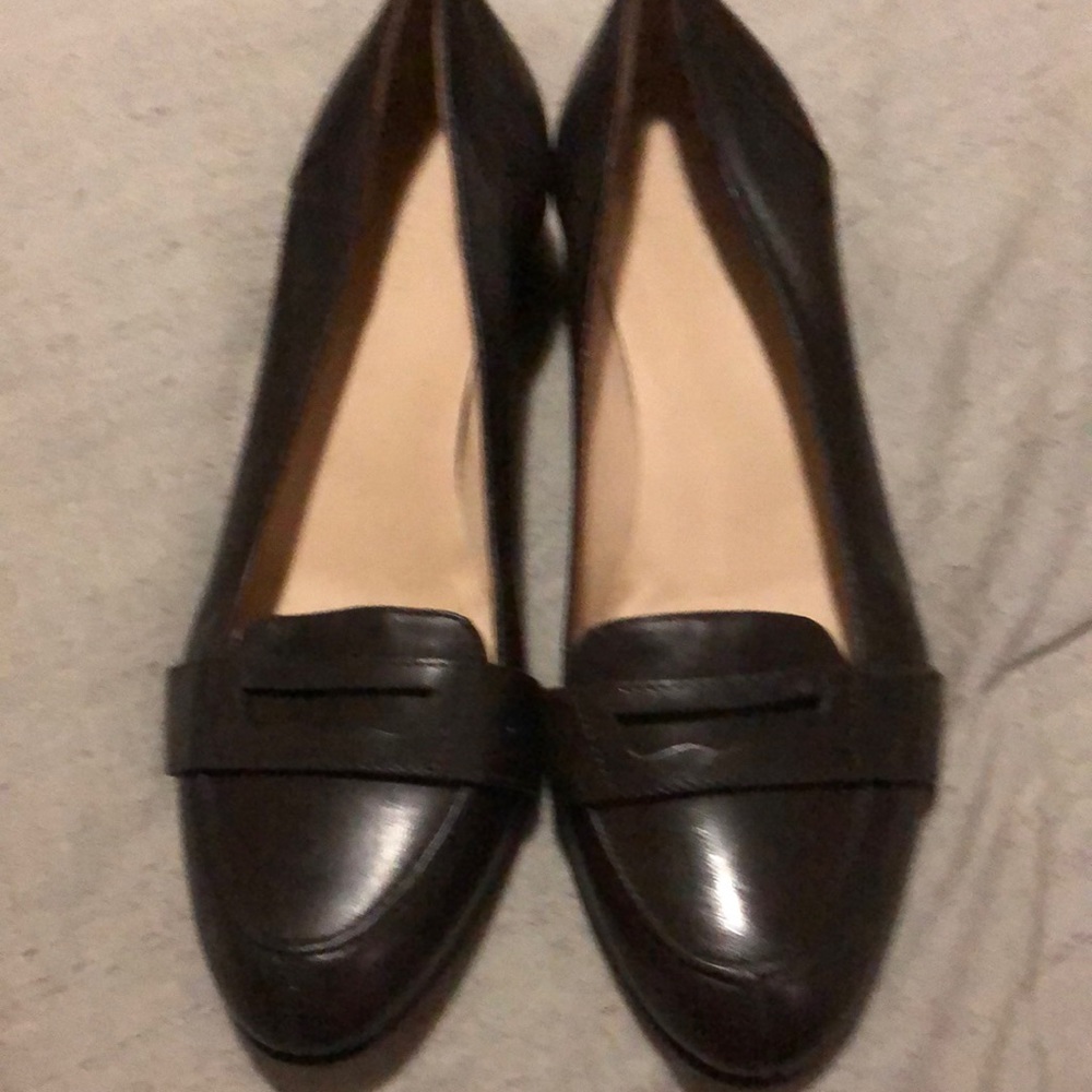 TODAY ONLY:Authentic GUCCI Penny Loafer Brown Leather Shoes Size 37C Made Italy - Picture 1 of 13
